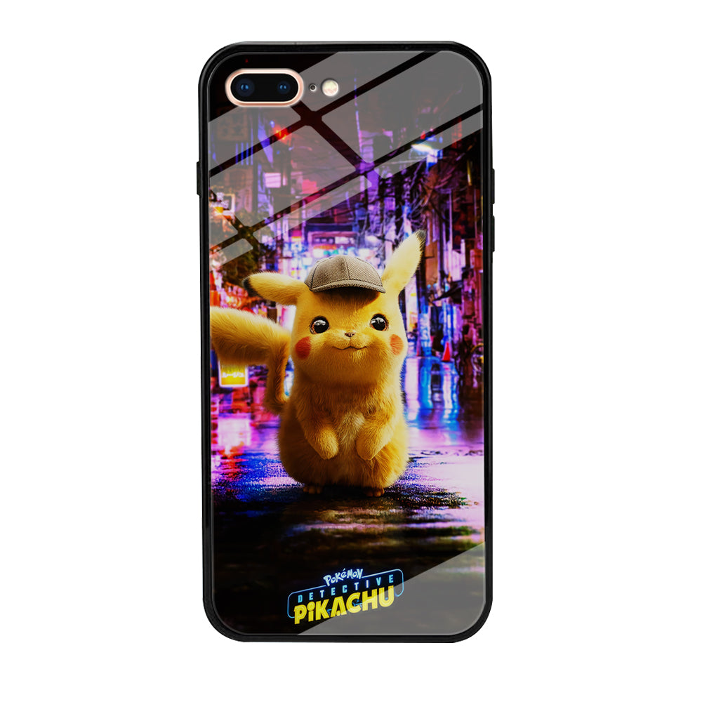 Pokemon Detective Pikachu iPhone 8 Plus Case-Phone Case-Tempered Glass Case-Altracase