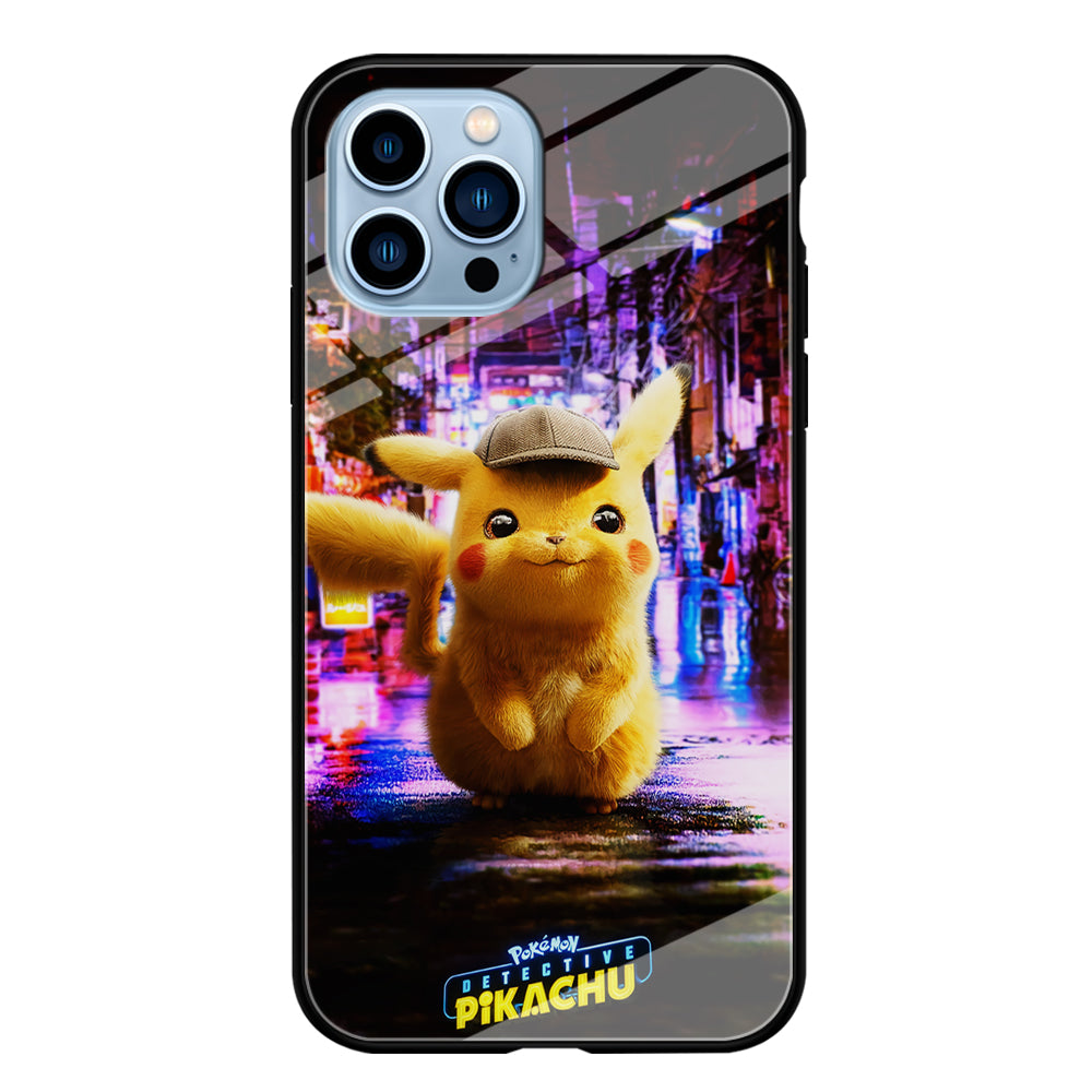 Pokemon Detective Pikachu iPhone 15 Pro Max Case-Phone Case-Tempered Glass Case-Altracase