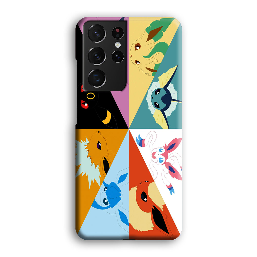 Pokemon Eevee Evolutions Samsung Galaxy S24 Ultra Case-Phone Case-3D Case-Altracase