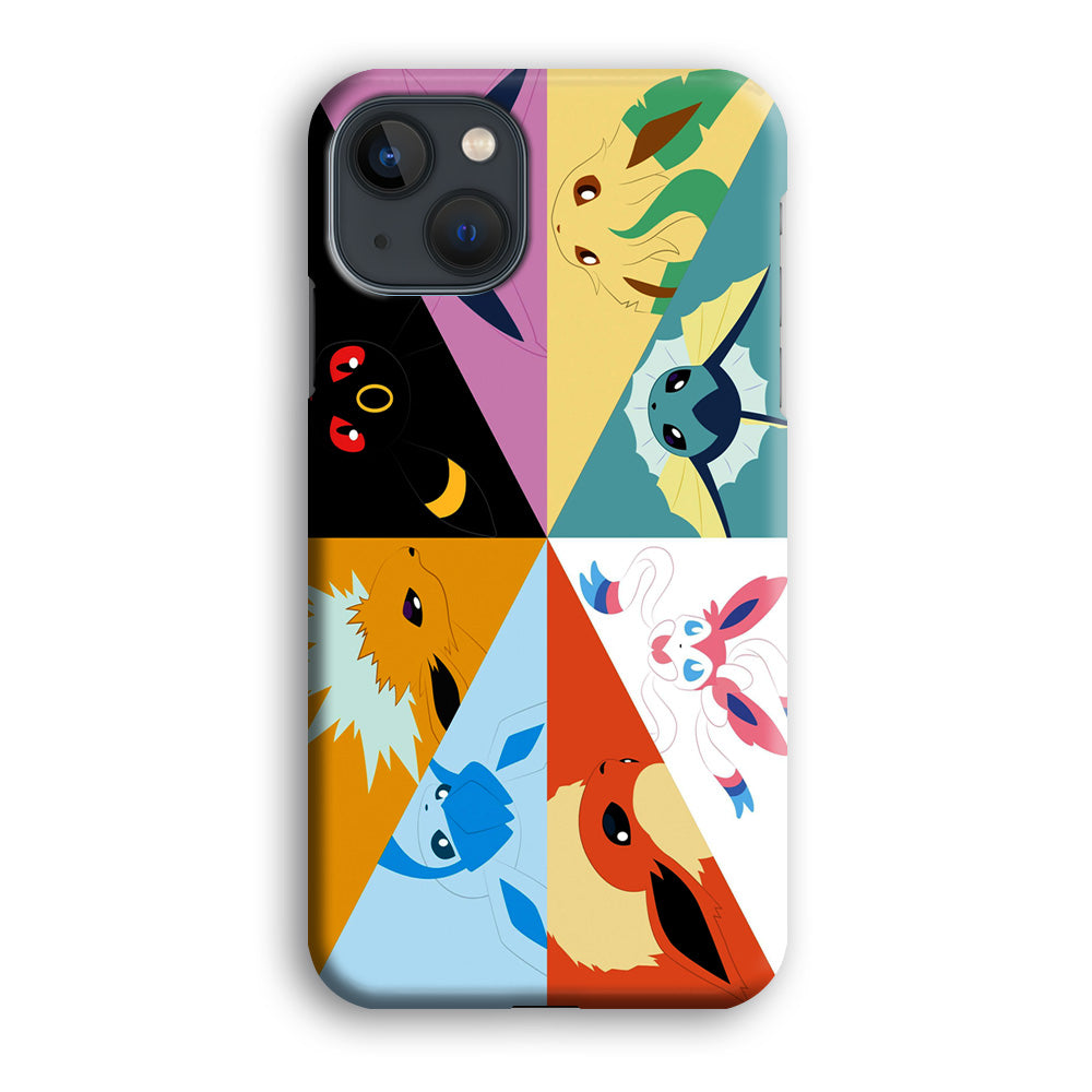Pokemon Eevee Evolutions iPhone 13 Mini Case-Phone Case-3D Case-Altracase