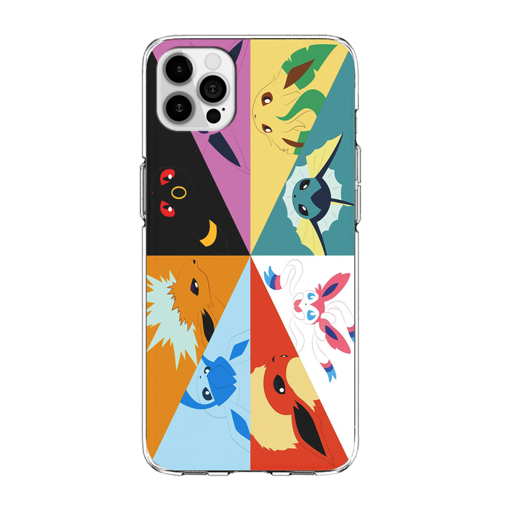 Pokemon Eevee Evolutions iPhone 15 Pro Case-Phone Case-Clear Soft Case-Altracase