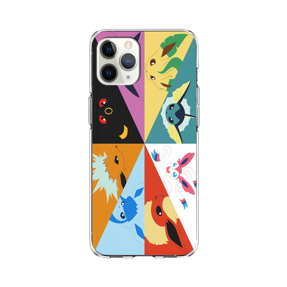 Pokemon Eevee Evolutions iPhone 11 Pro Max Case-Phone Case-Clear Soft Case-Altracase