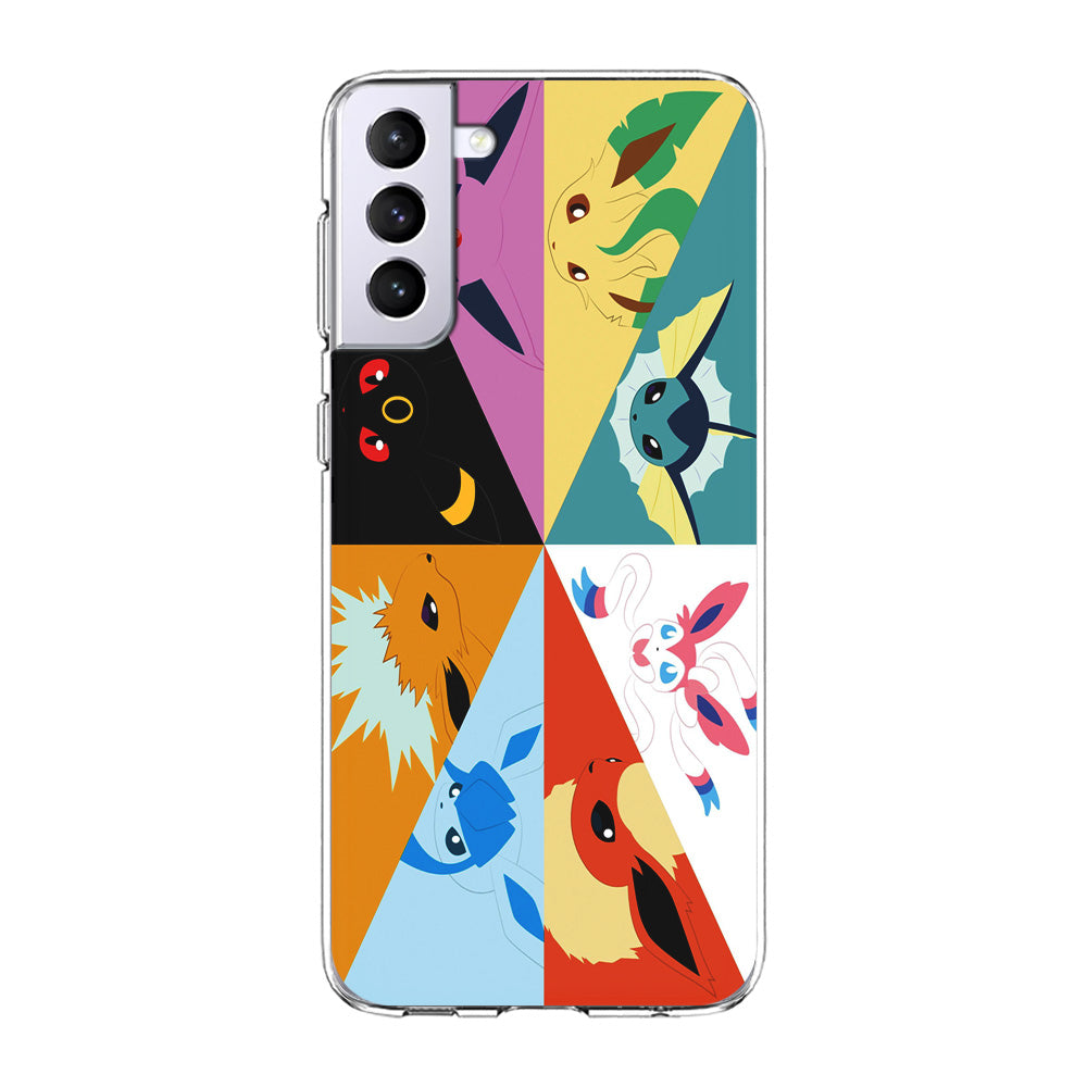 Pokemon Eevee Evolutions Samsung Galaxy S24 Plus Case-Phone Case-Clear Soft Case-Altracase