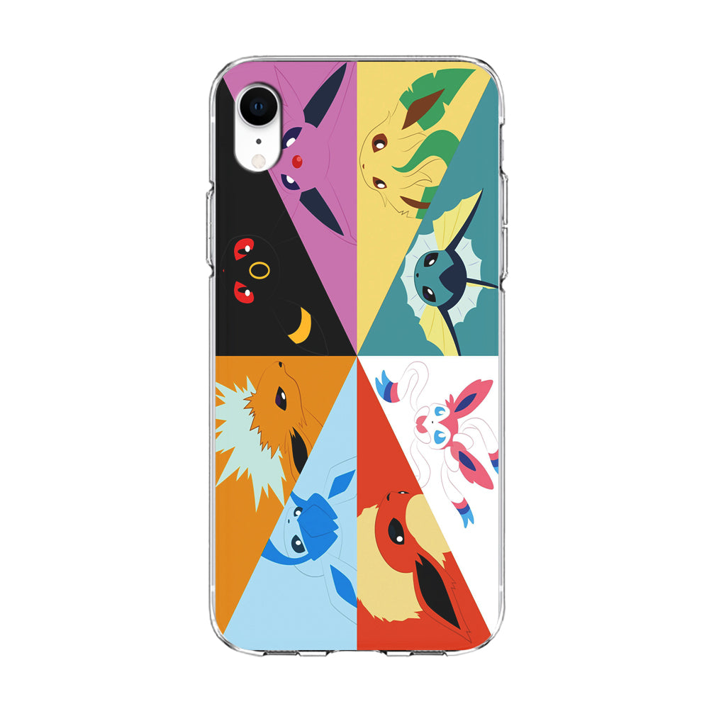 Pokemon Eevee Evolutions iPhone XR Case-Phone Case-Clear Soft Case-Altracase