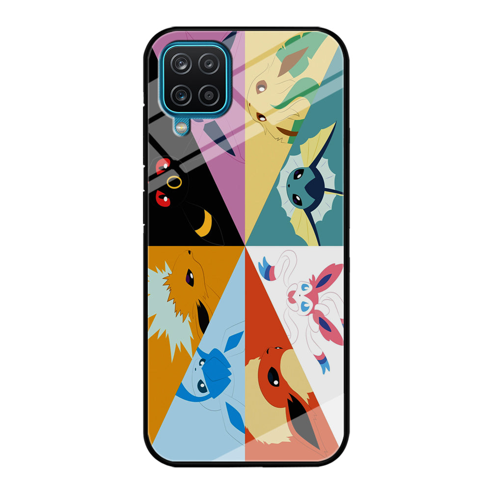 Pokemon Eevee Evolutions Samsung Galaxy A12 Case-Phone Case-Tempered Glass Case-Altracase