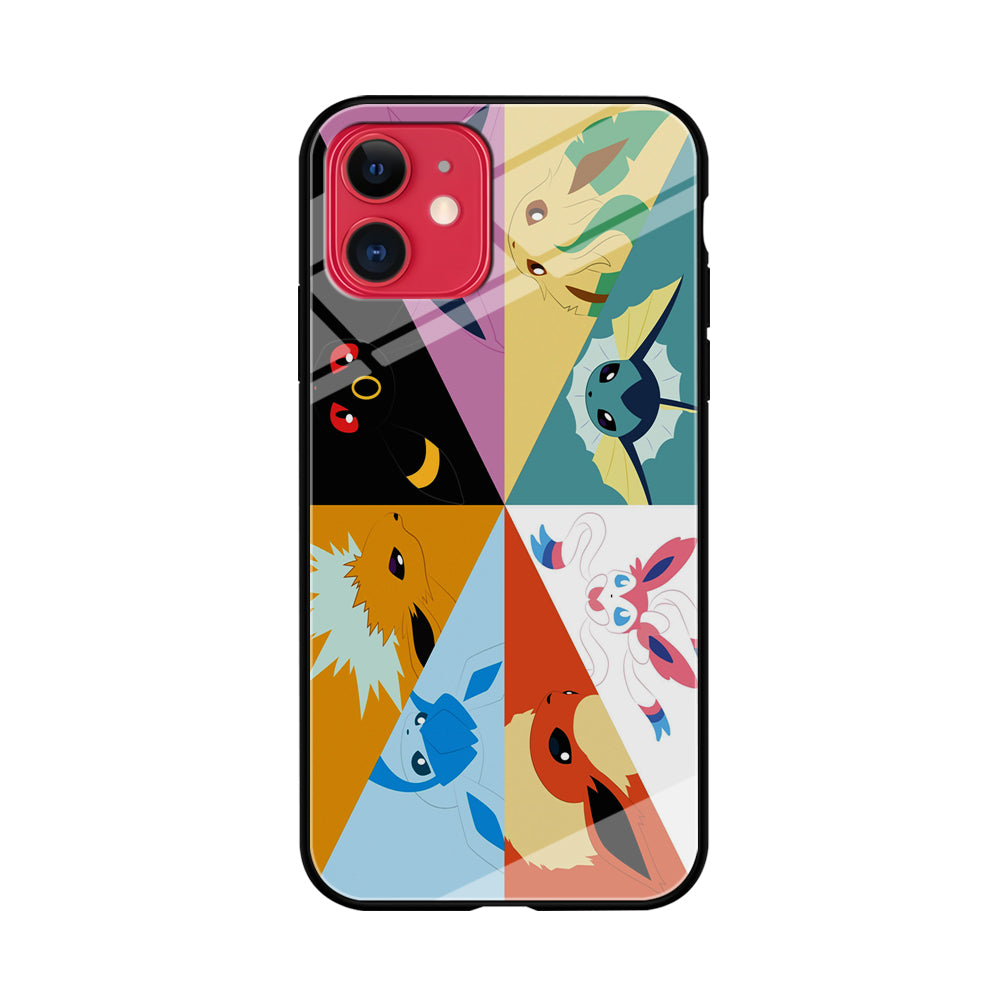 Pokemon Eevee Evolutions iPhone 11 Case-Phone Case-Tempered Glass Case-Altracase