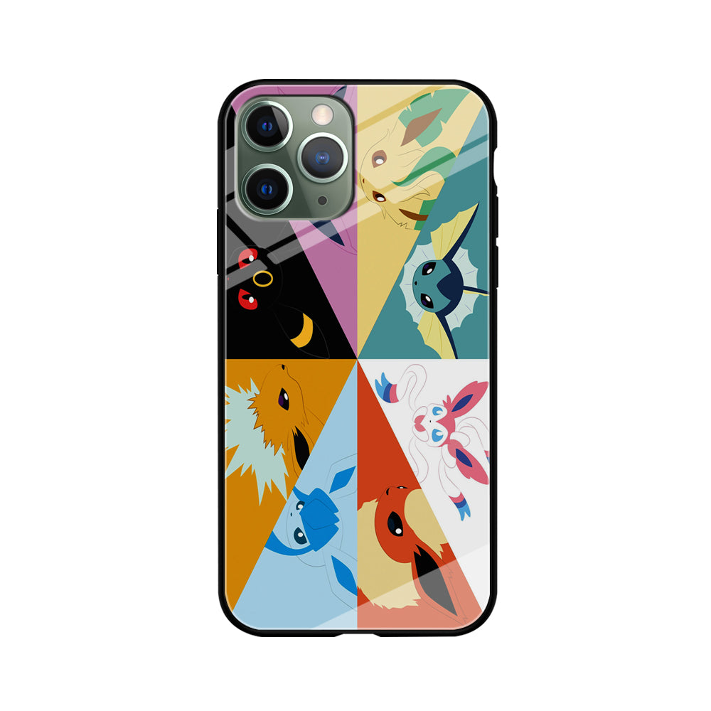Pokemon Eevee Evolutions iPhone 11 Pro Case-Phone Case-Tempered Glass Case-Altracase