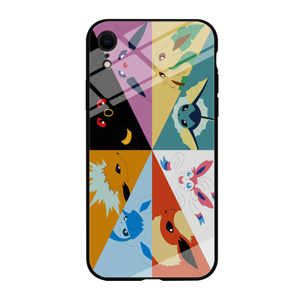 Pokemon Eevee Evolutions iPhone XR Case-Phone Case-Tempered Glass Case-Altracase