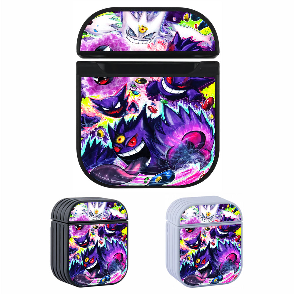 Pokemon Gastly Haunter Gengar Hard Plastic Case Cover For Apple Airpods-AirPod Case-Altracase