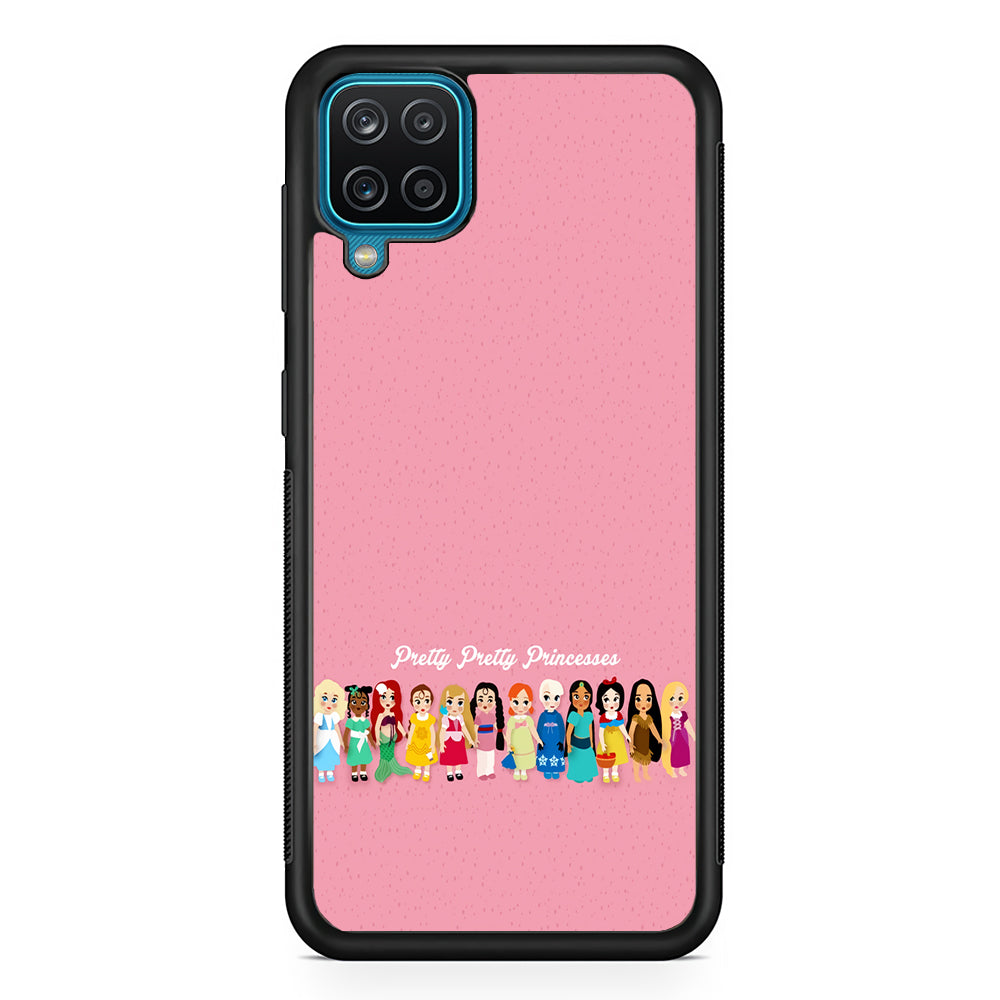 Pretty Pretty Princesses Pink Samsung Galaxy A12 Case-Phone Case-Rubber Black (2D Case)-Altracase