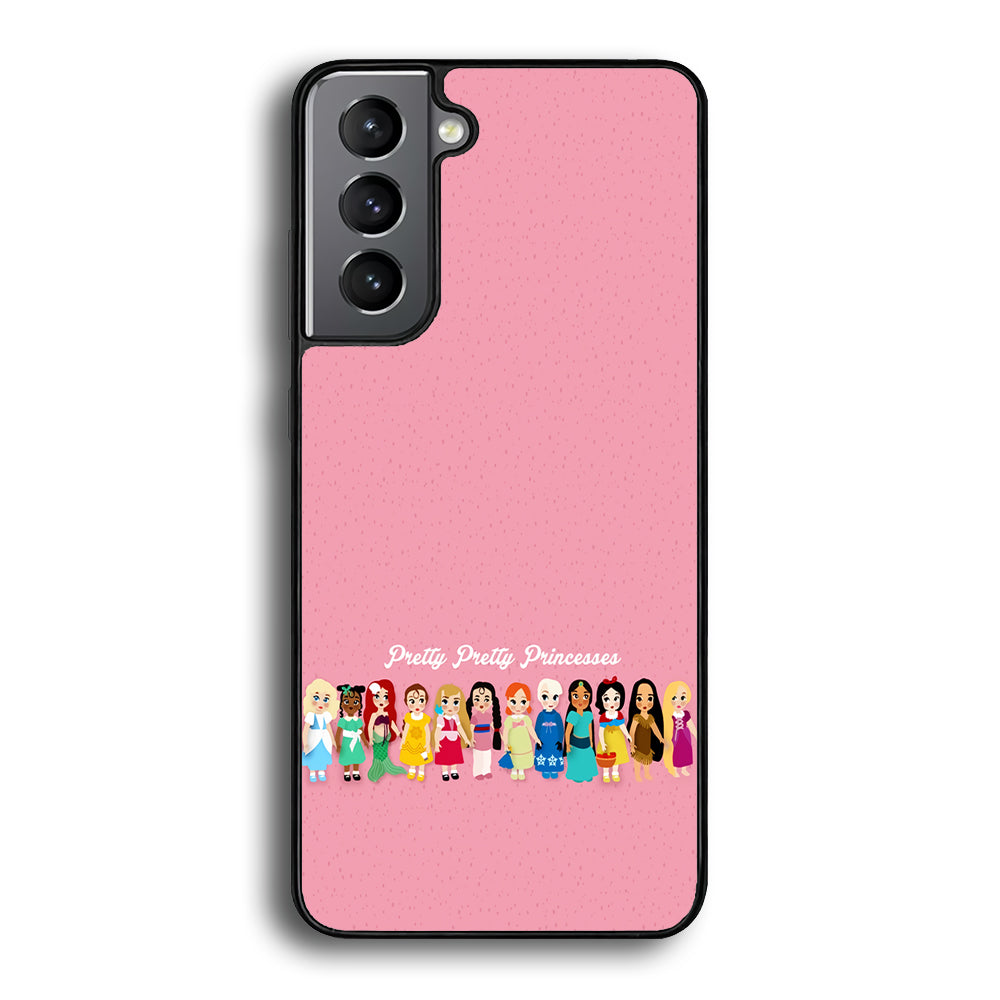 Pretty Pretty Princesses Pink Samsung Galaxy S25 Plus Case-Phone Case-Rubber Black (2D Case)-Altracase