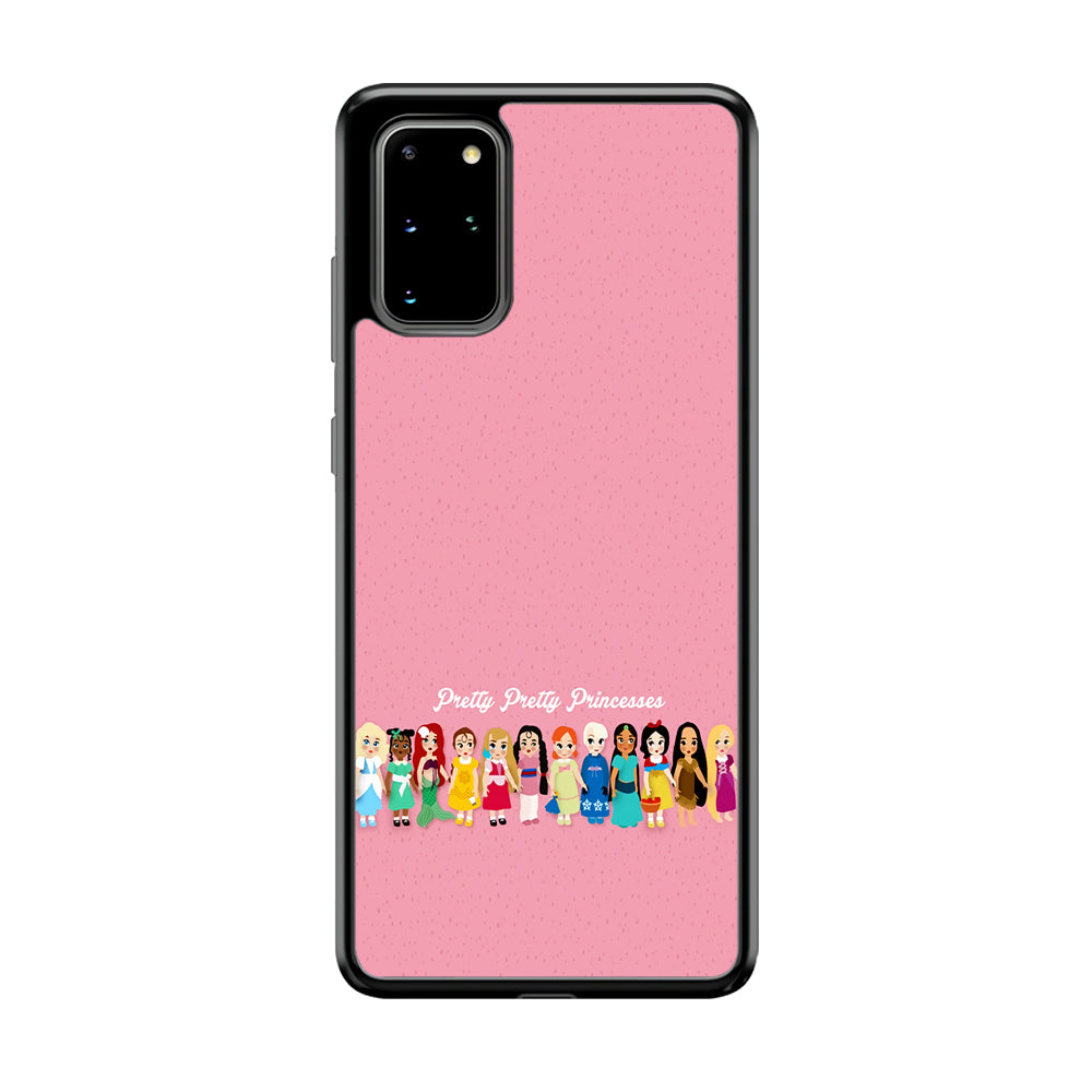 Pretty Pretty Princesses Pink Samsung Galaxy S20 Plus Case-Phone Case-Rubber Black (2D Case)-Altracase