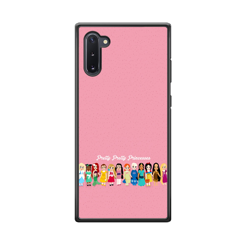 Pretty Pretty Princesses Pink Samsung Galaxy Note 10 Case-Phone Case-Rubber Black (2D Case)-Altracase