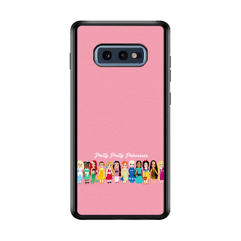Pretty Pretty Princesses Pink Samsung Galaxy S10E Case-Phone Case-Rubber Black (2D Case)-Altracase