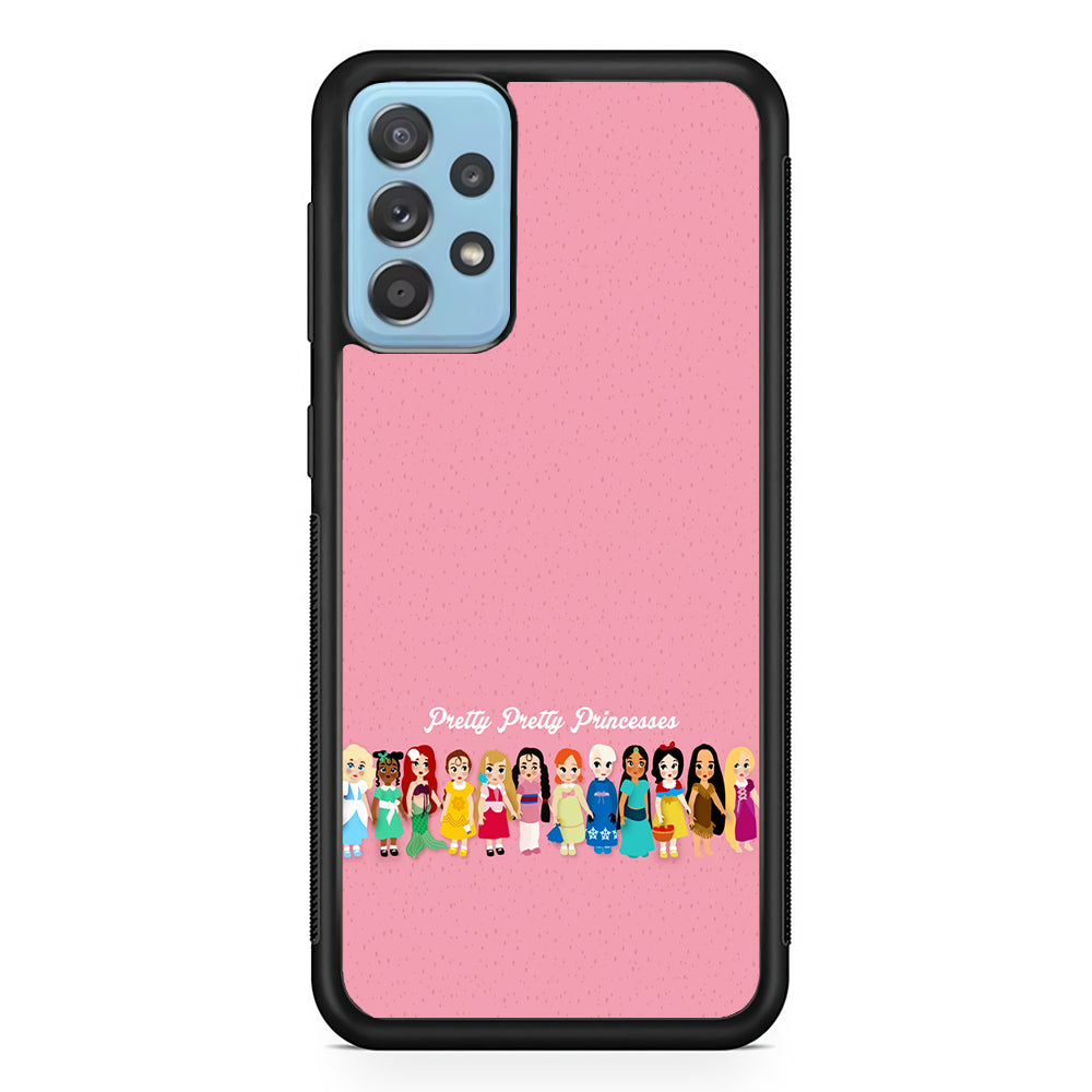 Pretty Pretty Princesses Pink Samsung Galaxy A72 Case-Phone Case-Rubber Black (2D Case)-Altracase