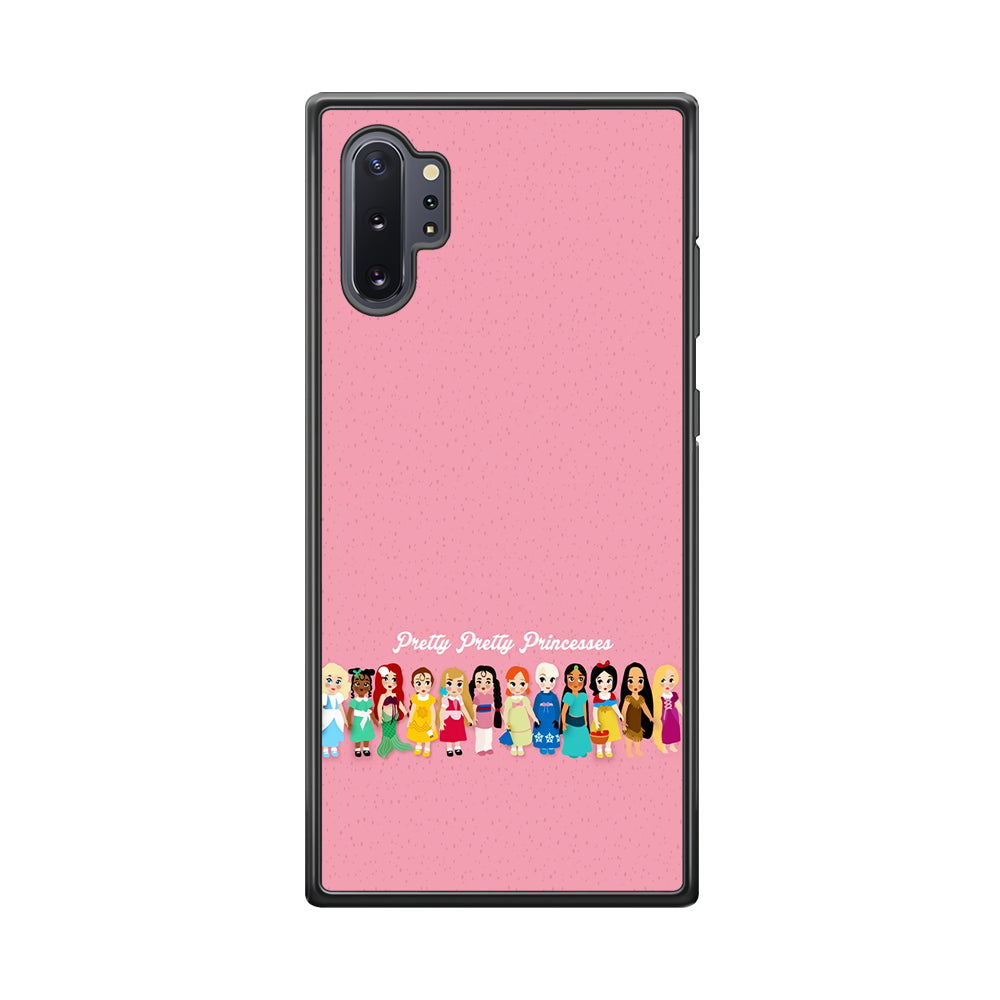 Pretty Pretty Princesses Pink Samsung Galaxy Note 10 Plus Case-Phone Case-Rubber Black (2D Case)-Altracase