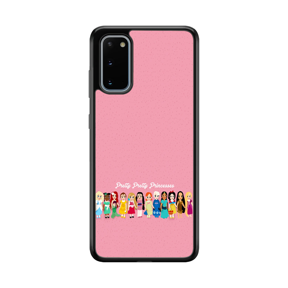 Pretty Pretty Princesses Pink Samsung Galaxy S20 Case-Phone Case-Rubber Black (2D Case)-Altracase