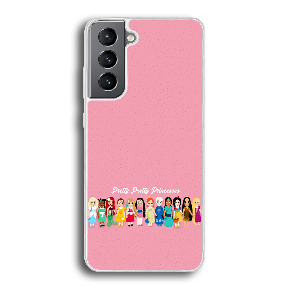 Pretty Pretty Princesses Pink Samsung Galaxy S24 Case-Phone Case-Rubber White (2D Case)-Altracase