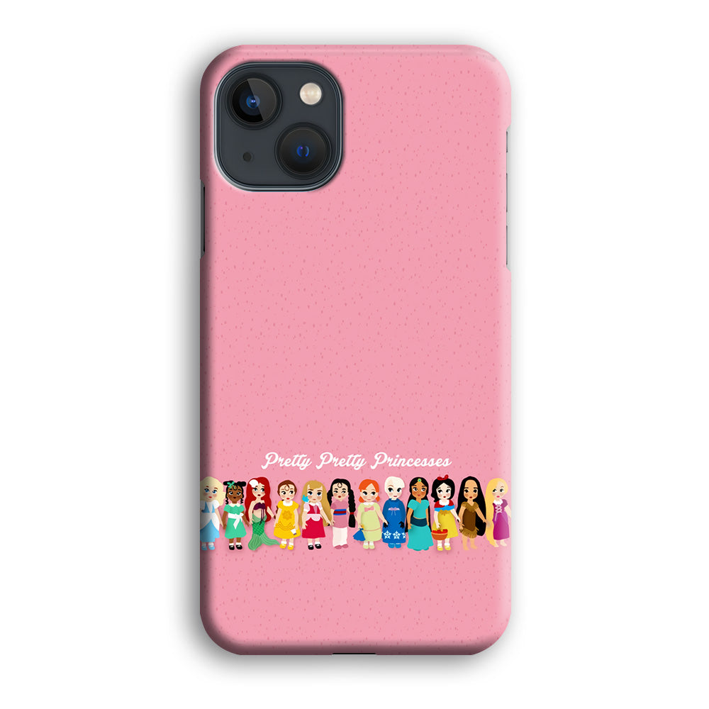 Pretty Pretty Princesses Pink iPhone 13 Mini Case-Phone Case-3D Case-Altracase