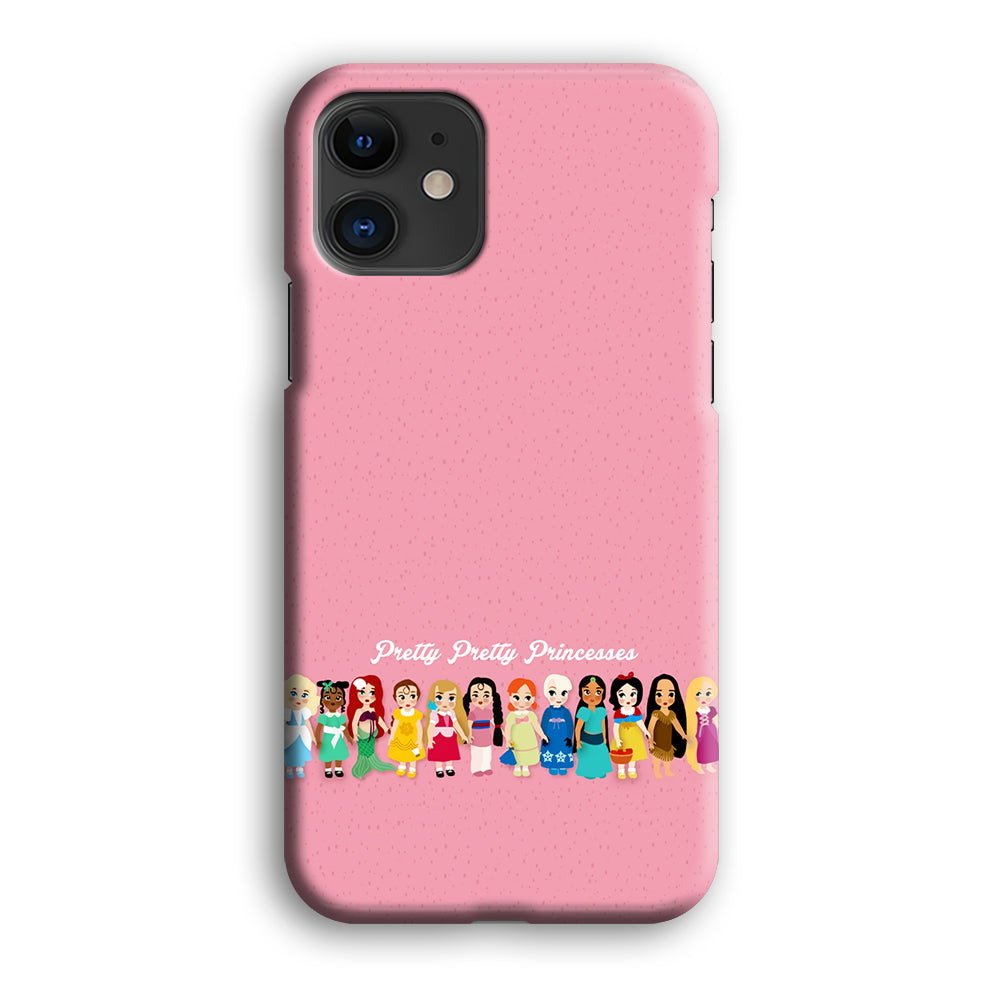Pretty Pretty Princesses Pink iPhone 12 Case-Phone Case-3D Case-Altracase