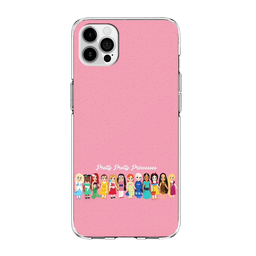 Pretty Pretty Princesses Pink iPhone 15 Pro Max Case-Phone Case-Clear Soft Case-Altracase