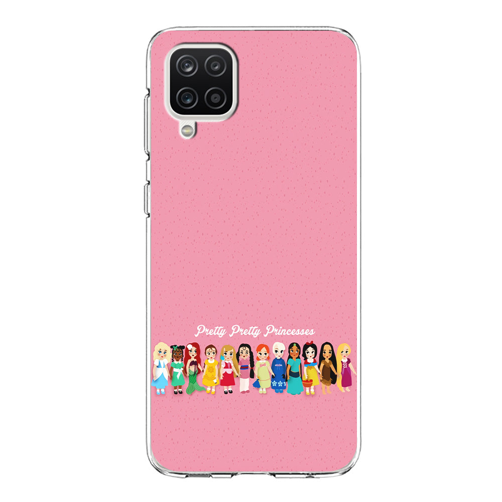 Pretty Pretty Princesses Pink Samsung Galaxy A12 Case-Phone Case-Clear Soft Case-Altracase