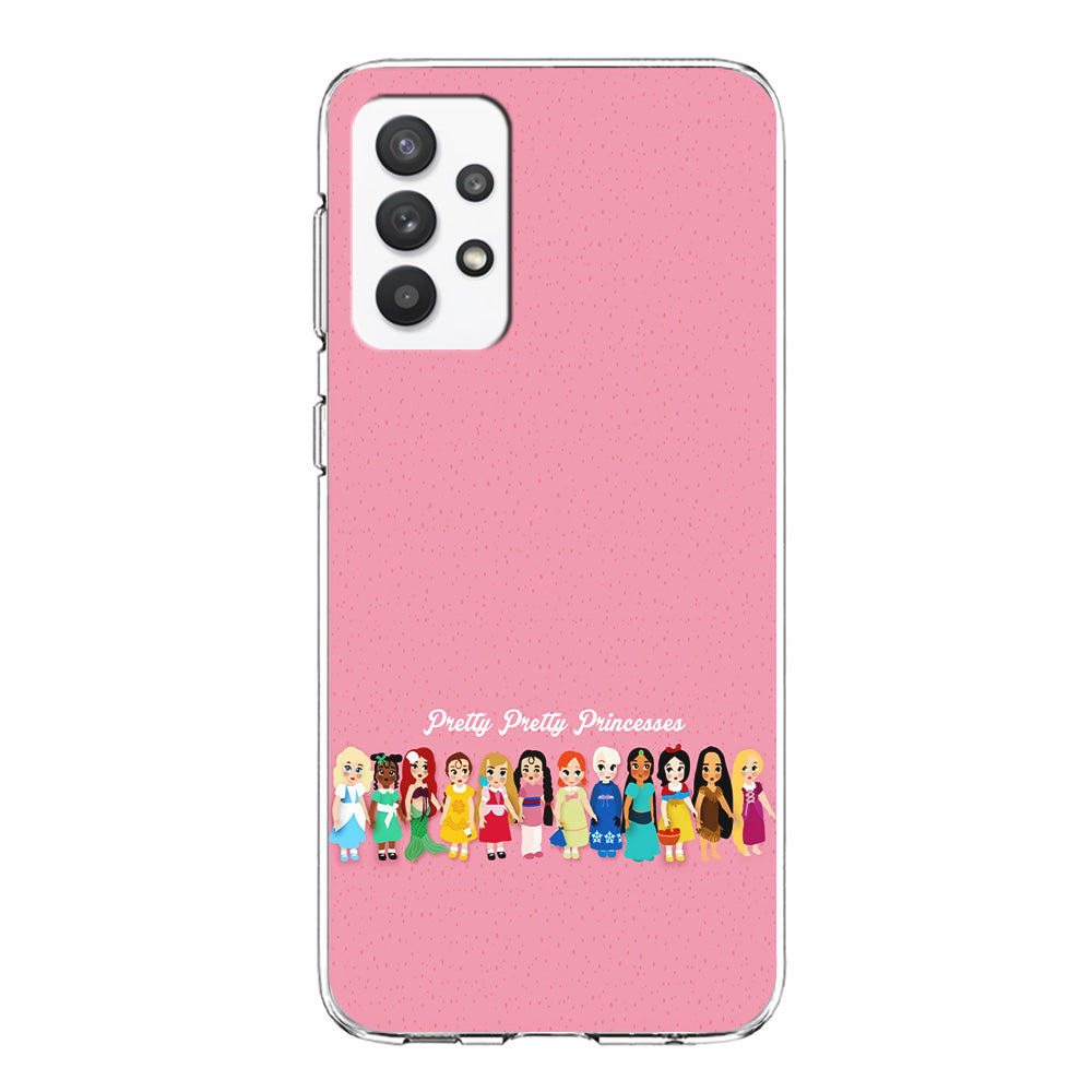 Pretty Pretty Princesses Pink Samsung Galaxy A32 Case-Phone Case-Clear Soft Case-Altracase
