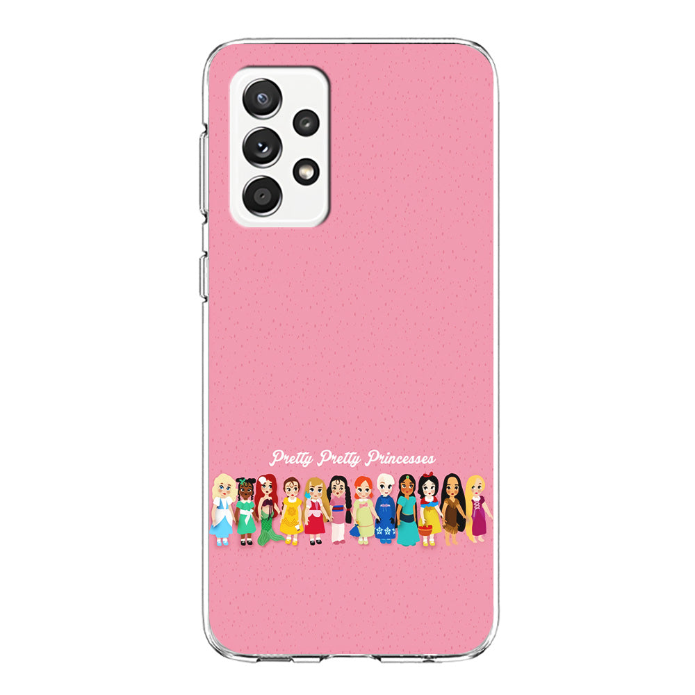 Pretty Pretty Princesses Pink Samsung Galaxy A72 Case-Phone Case-Clear Soft Case-Altracase