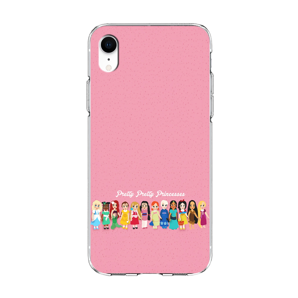 Pretty Pretty Princesses Pink iPhone XR Case-Phone Case-Clear Soft Case-Altracase