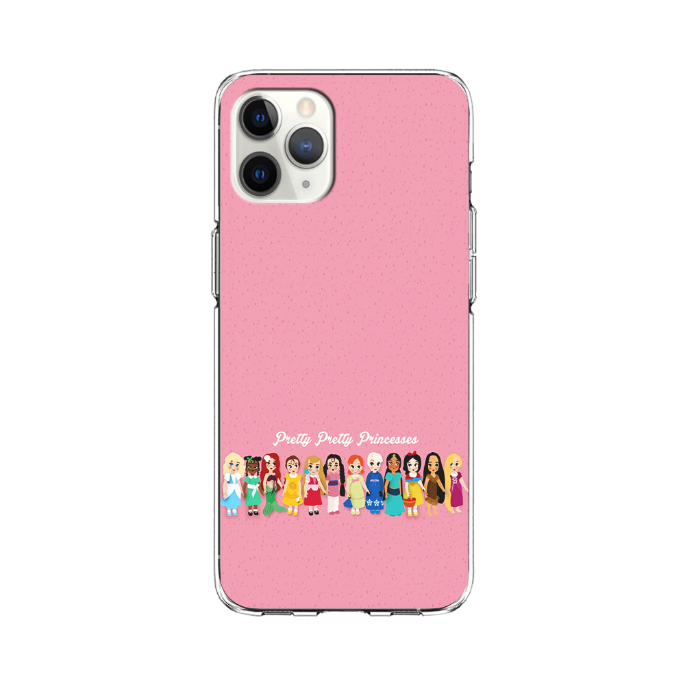 Pretty Pretty Princesses Pink iPhone 11 Pro Case-Phone Case-Clear Soft Case-Altracase