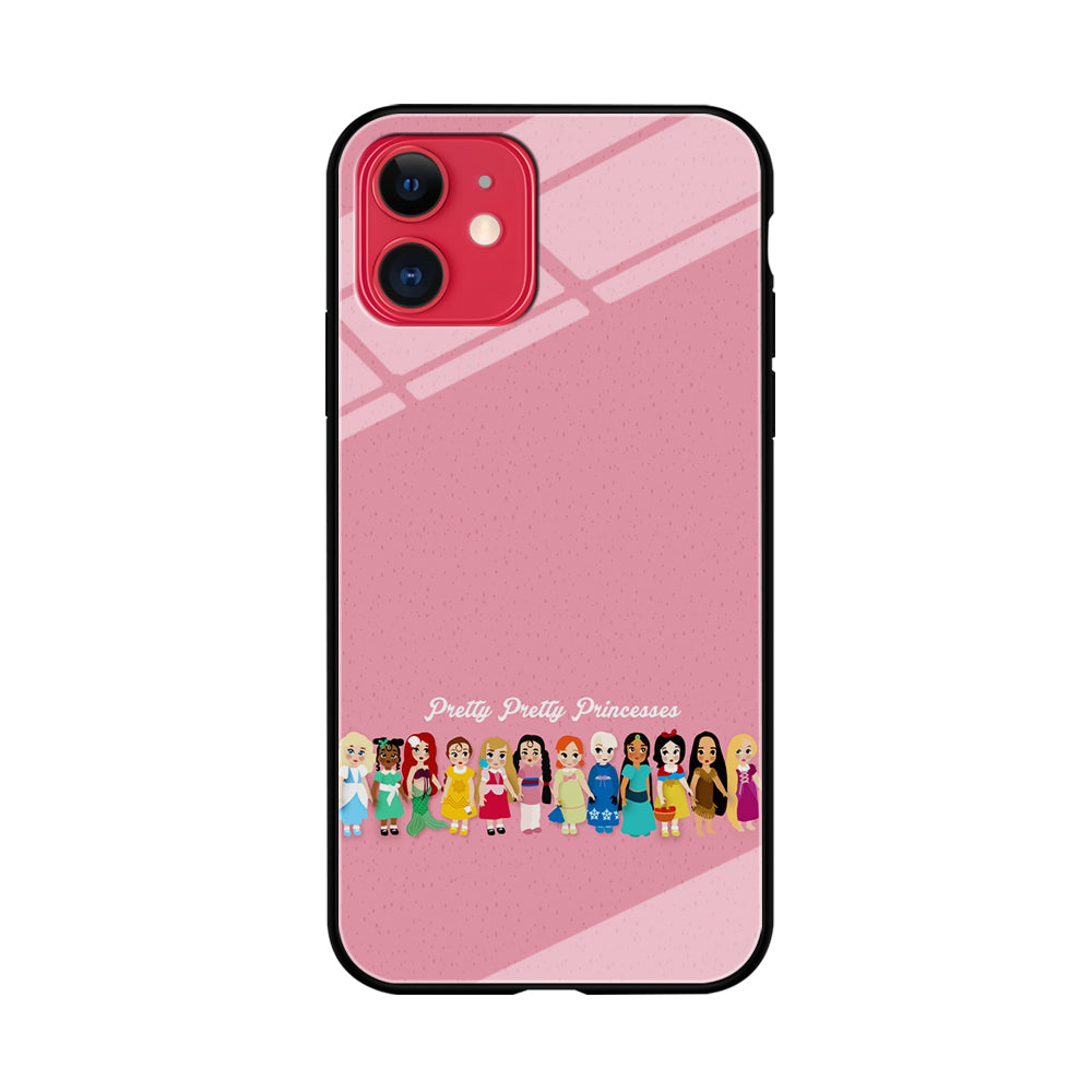 Pretty Pretty Princesses Pink iPhone 11 Case-Phone Case-Tempered Glass Case-Altracase
