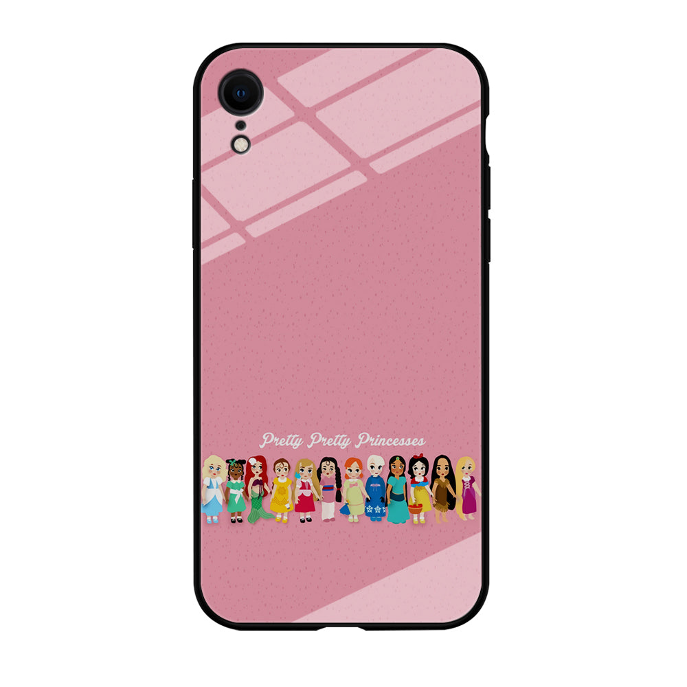 Pretty Pretty Princesses Pink iPhone XR Case-Phone Case-Tempered Glass Case-Altracase
