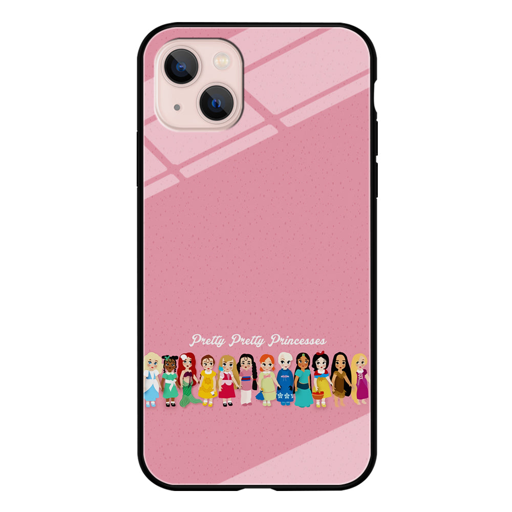 Pretty Pretty Princesses Pink iPhone 13 Mini Case-Phone Case-Tempered Glass Case-Altracase