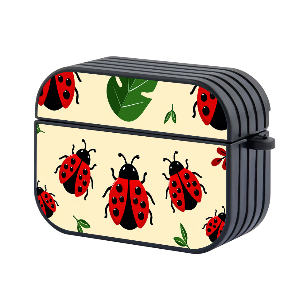Red Ladybugs and Leafs Apple AirPods Pro 3 Case - Altracase
