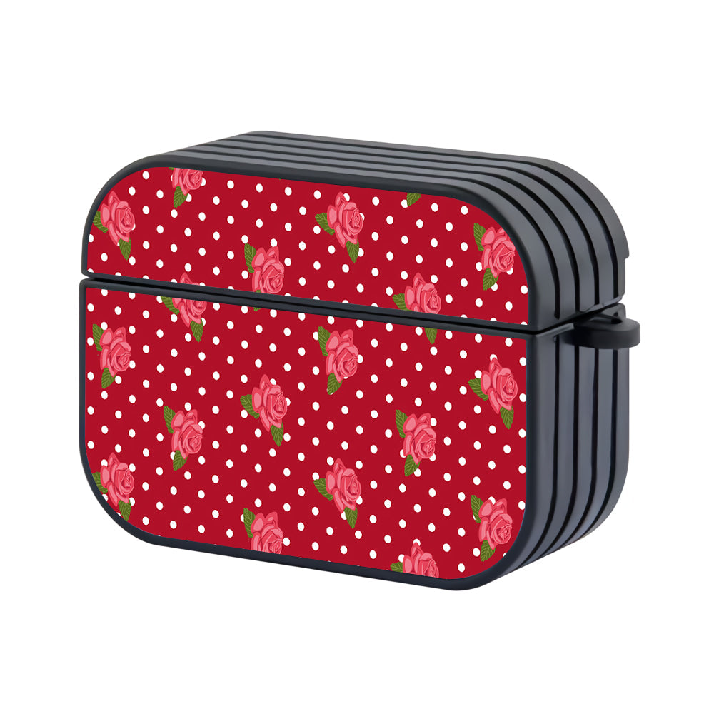 Red Rose Polka Dot Apple AirPods Pro 2 Case - Altracase