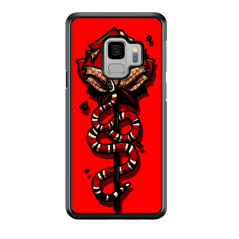 Red Rose Red Snake Samsung Galaxy S9 Case-Phone Case-Tempered Glass Case-Altracase
