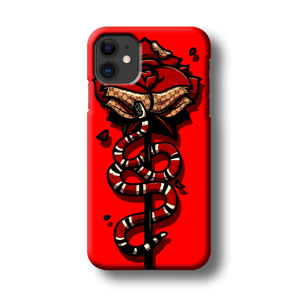 Red Rose Red Snake iPhone 11 Case-Phone Case-3D Case-Altracase