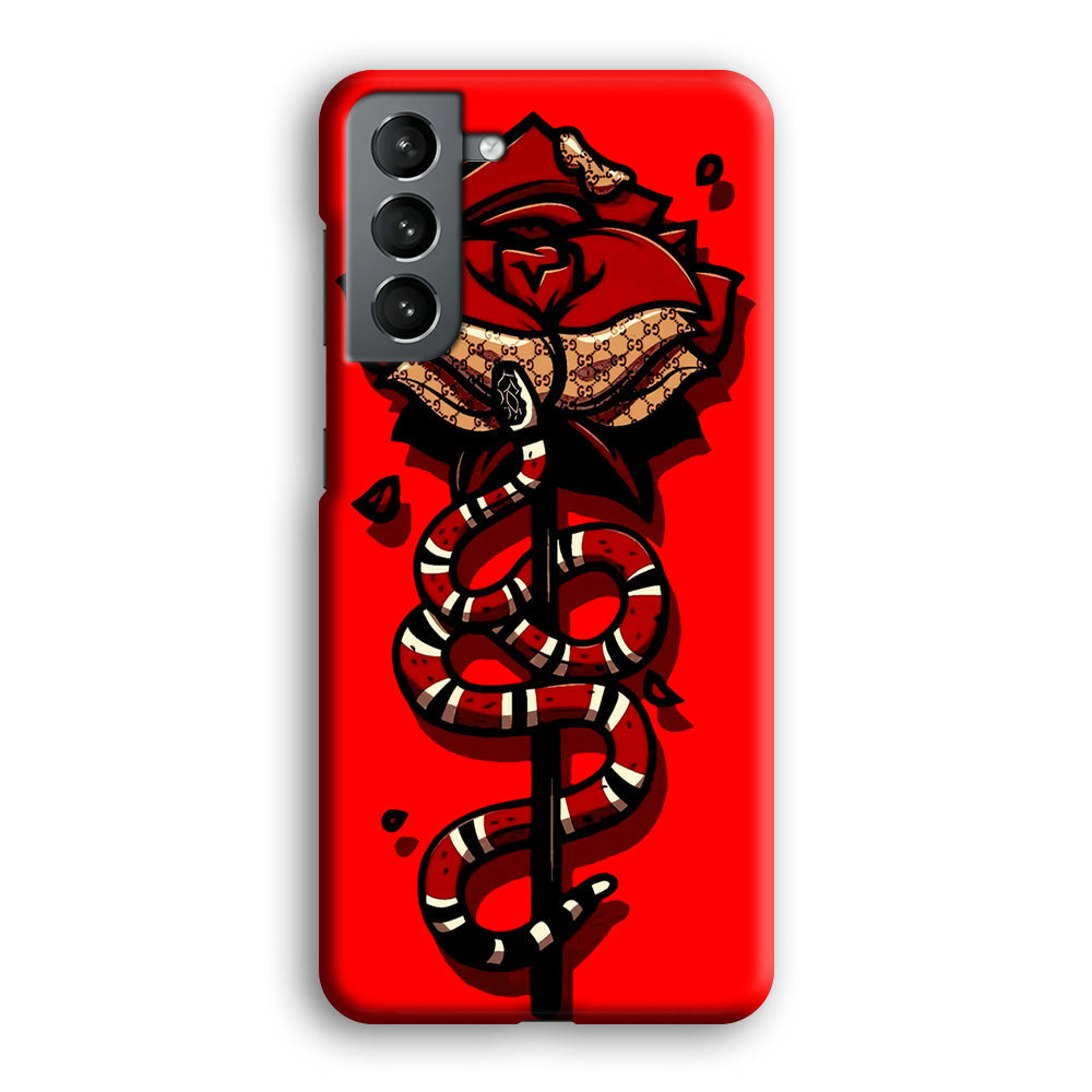 Red Rose Red Snake Samsung Galaxy S23 Case-Phone Case-3D Case-Altracase