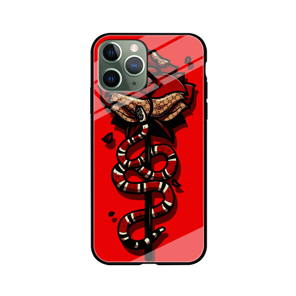 Red Rose Red Snake iPhone 11 Pro Max Case-Phone Case-Tempered Glass Case-Altracase
