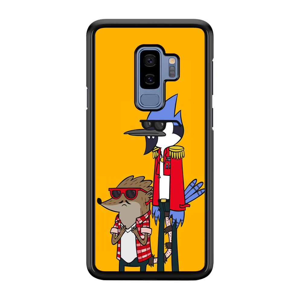 Regular Show Rigby and Mordecai Samsung Galaxy S9 Plus Case-Phone Case-Rubber Black (2D Case)-Altracase