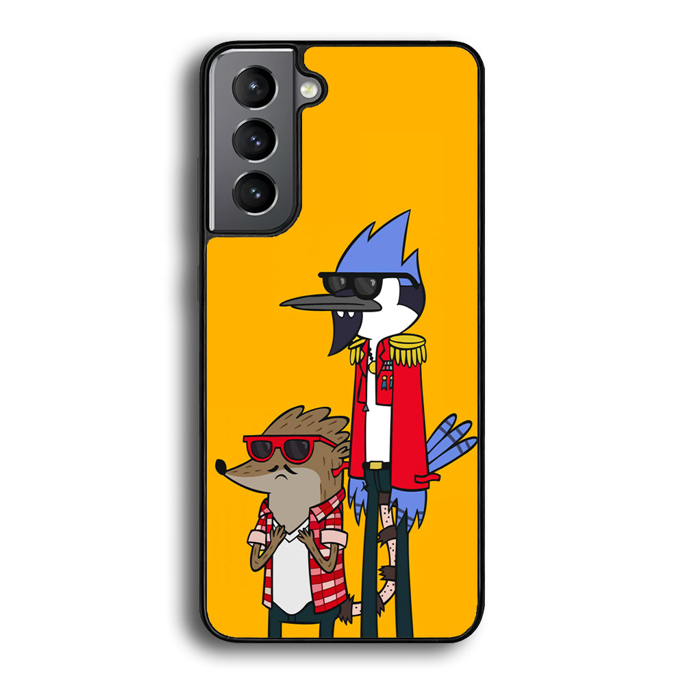 Regular Show Rigby and Mordecai Samsung Galaxy A16 Case-Phone Case-Rubber Black (2D Case)-Altracase