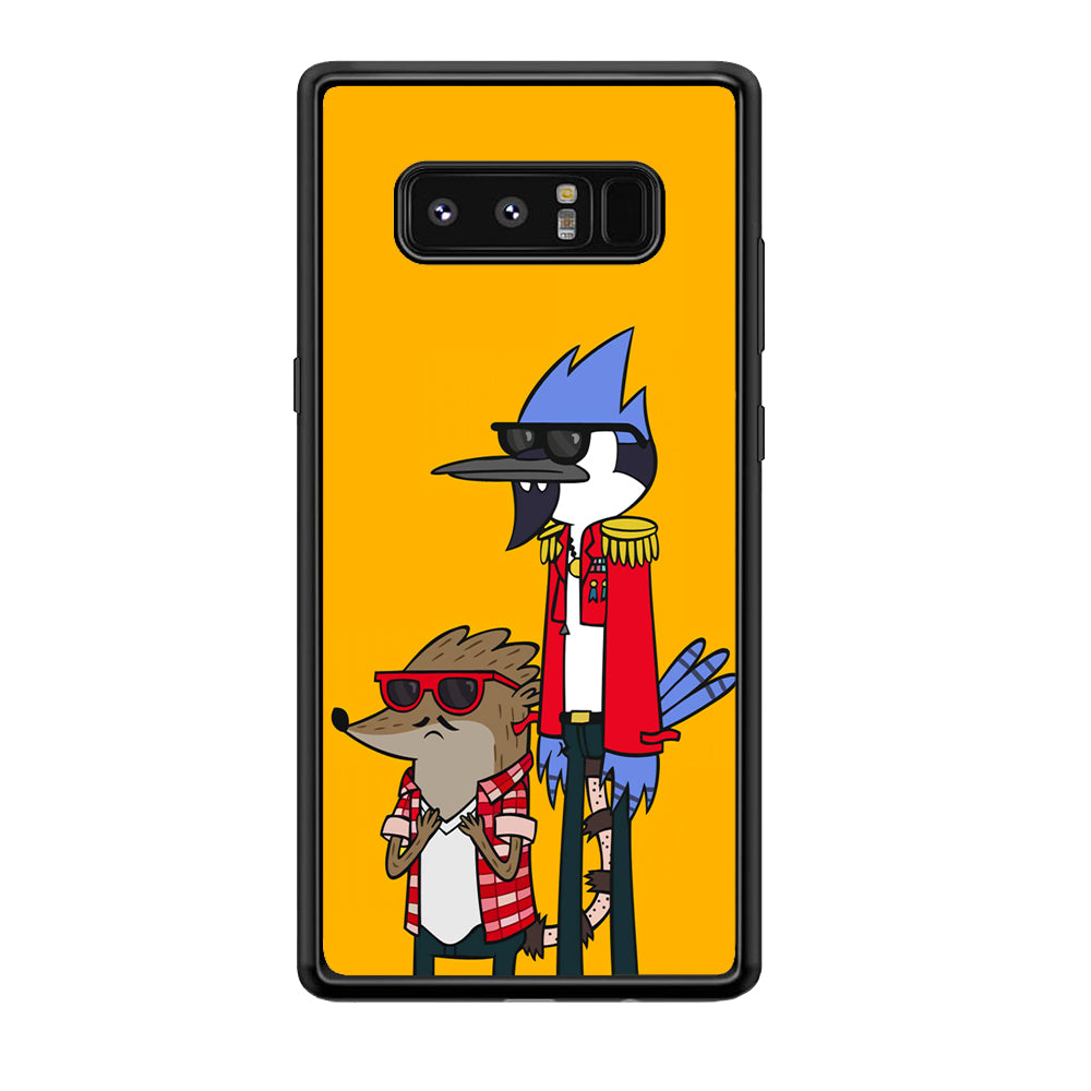 Regular Show Rigby and Mordecai Samsung Galaxy Note 8 Case-Phone Case-Rubber Black (2D Case)-Altracase