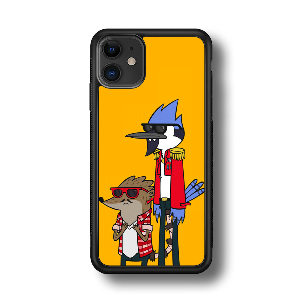 Regular Show Rigby and Mordecai iPhone 11 Case-Phone Case-Rubber Black (2D Case)-Altracase