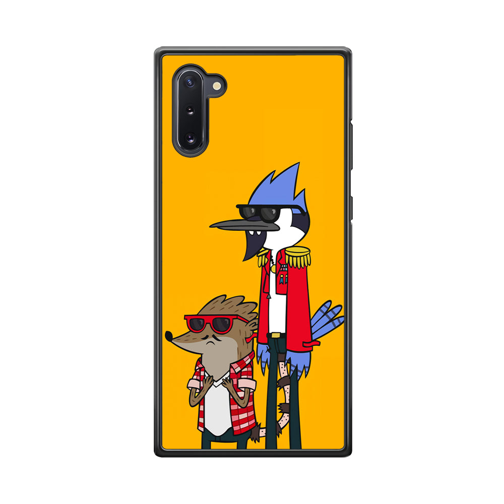 Regular Show Rigby and Mordecai Samsung Galaxy Note 10 Case-Phone Case-Rubber Black (2D Case)-Altracase