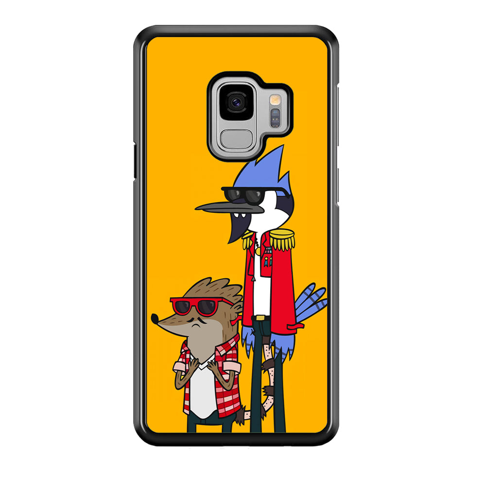 Regular Show Rigby and Mordecai Samsung Galaxy S9 Case-Phone Case-Rubber Black (2D Case)-Altracase