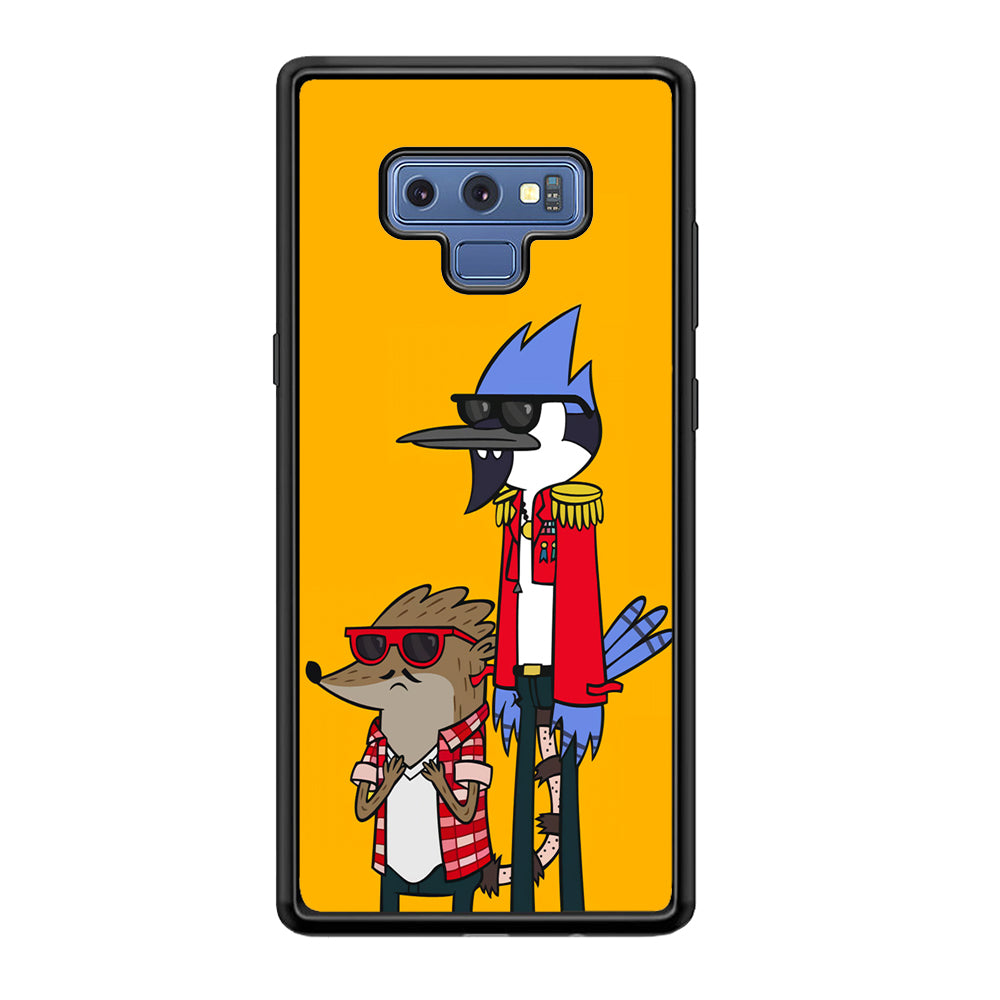 Regular Show Rigby and Mordecai Samsung Galaxy Note 9 Case-Phone Case-Rubber Black (2D Case)-Altracase