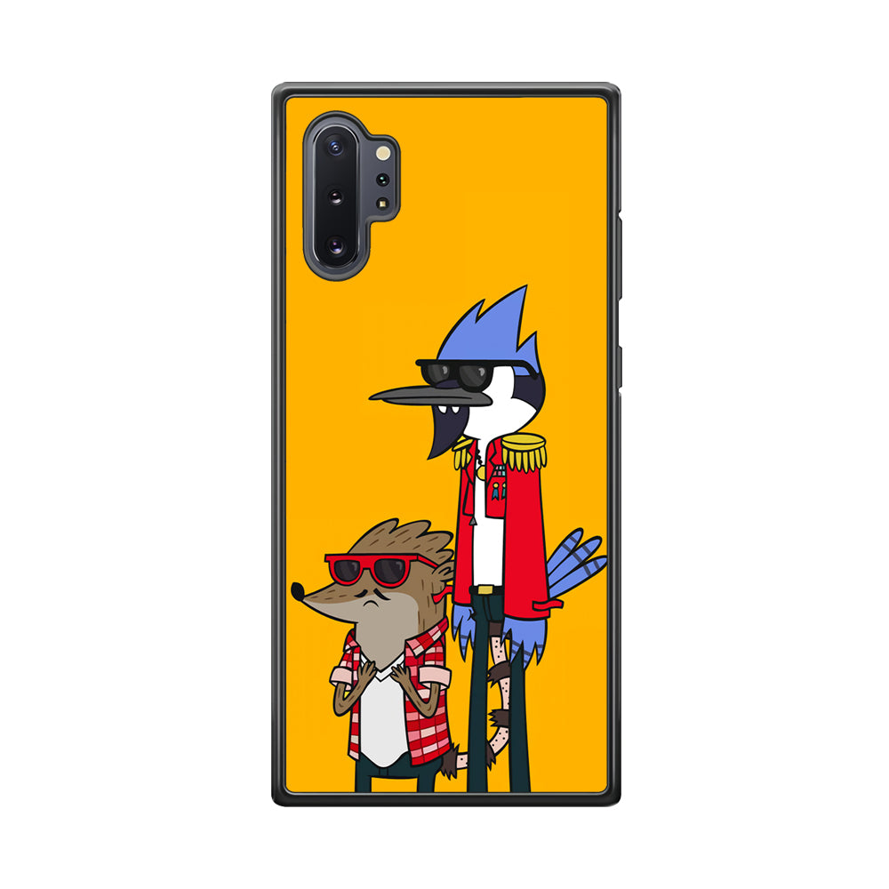 Regular Show Rigby and Mordecai Samsung Galaxy Note 10 Plus Case-Phone Case-Rubber Black (2D Case)-Altracase