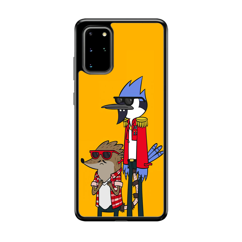 Regular Show Rigby and Mordecai Samsung Galaxy S20 Plus Case-Phone Case-Rubber Black (2D Case)-Altracase