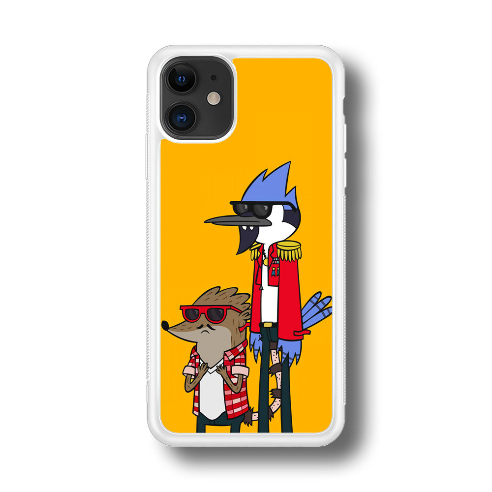 Regular Show Rigby and Mordecai iPhone 11 Case-Phone Case-Rubber White (2D Case)-Altracase