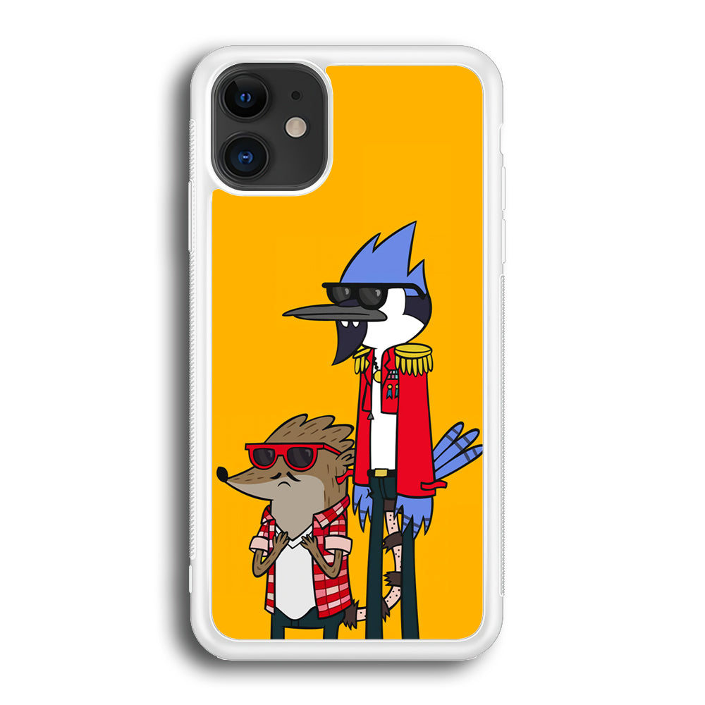 Regular Show Rigby and Mordecai iPhone 12 Case-Phone Case-Rubber White (2D Case)-Altracase